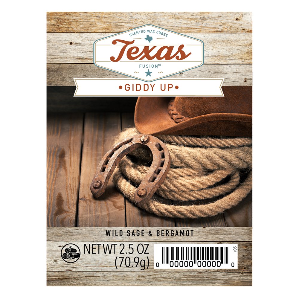 Fusion Giddy Up Texas Scented Wax Melt Cubes