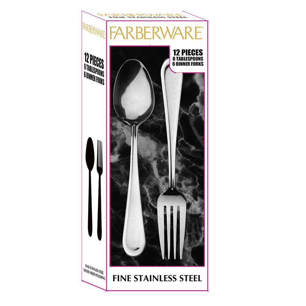 Farberware Fine Stainless Steel Duo Flatware Set - Centurion