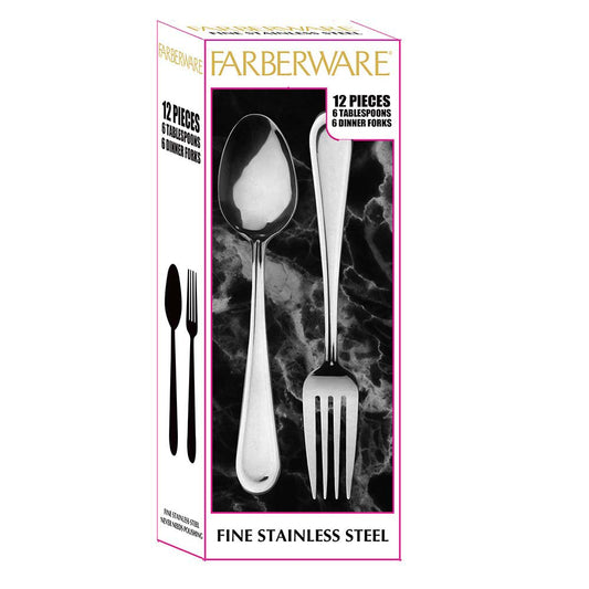 Farberware Fine Stainless Steel Duo Flatware Set - Centurion