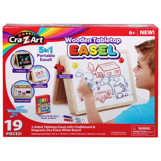 Cra-Z-Art Wooden Tabletop Easel Art Kit