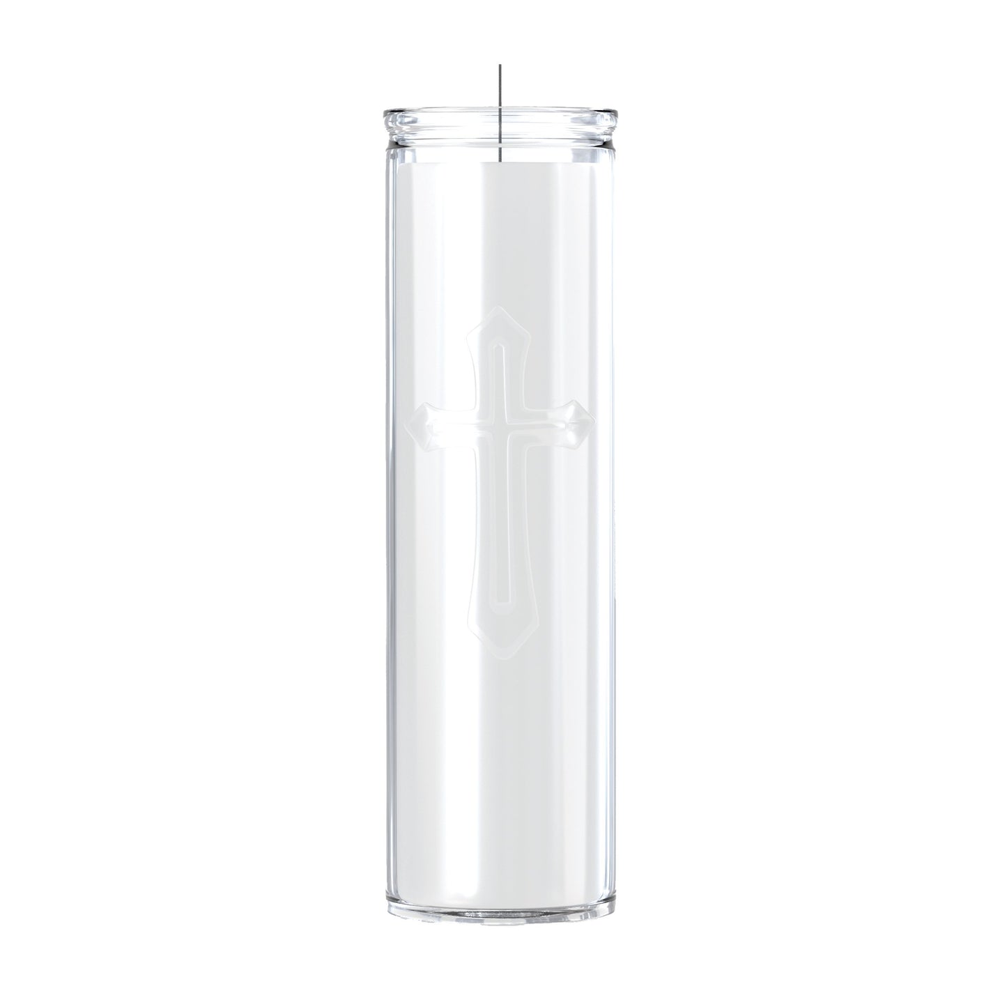 House of Velas Cross Candle - White Wax