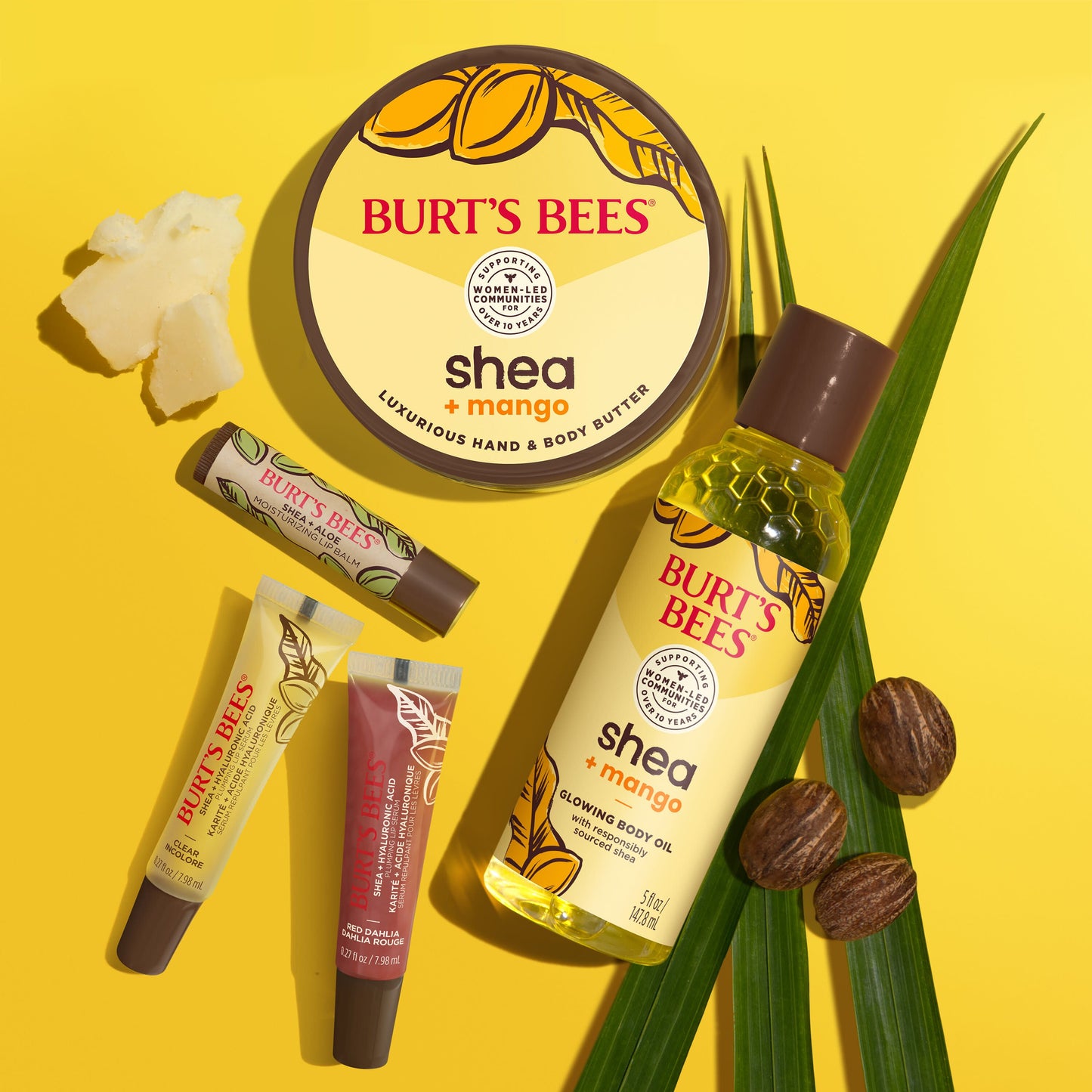 Burt's Bees Shea + Hyaluronic Acid Plumping Lip Serum - Red Dahlia