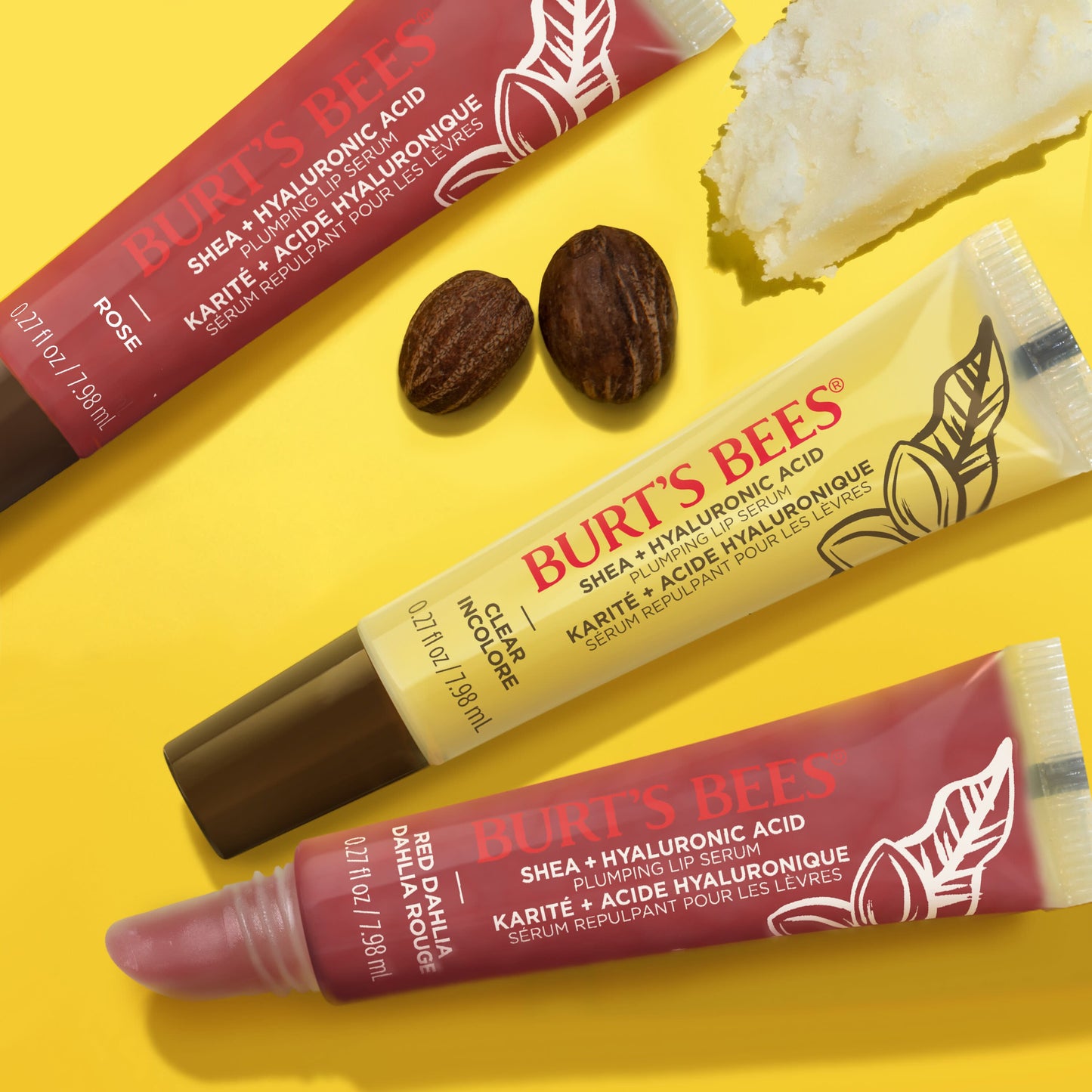 Burt's Bees Shea + Hyaluronic Acid Plumping Lip Serum - Red Dahlia