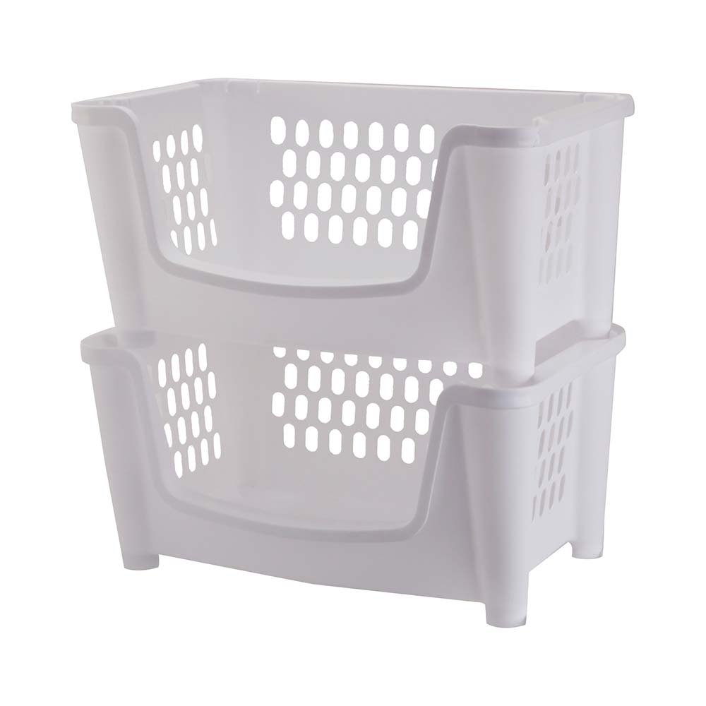 Starplast Stacking Bin - White