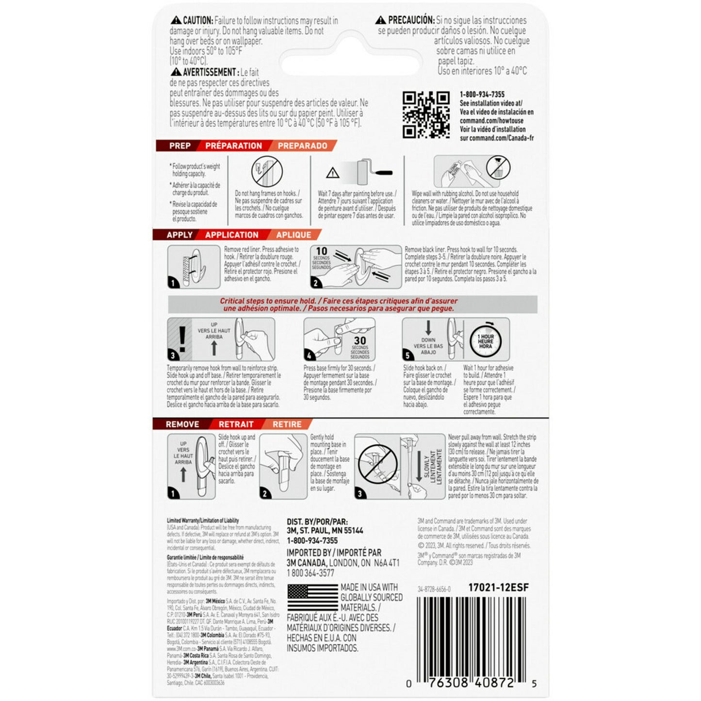 Command Medium Replacement Strips - White