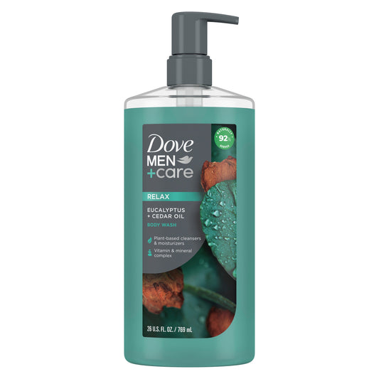 Dove Men+Care Care Relax Pump Body Wash - Eucalyptus + Cedar Oil