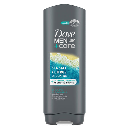 Dove Care Exfoliating  Body Wash - Sea Salt & Citrus