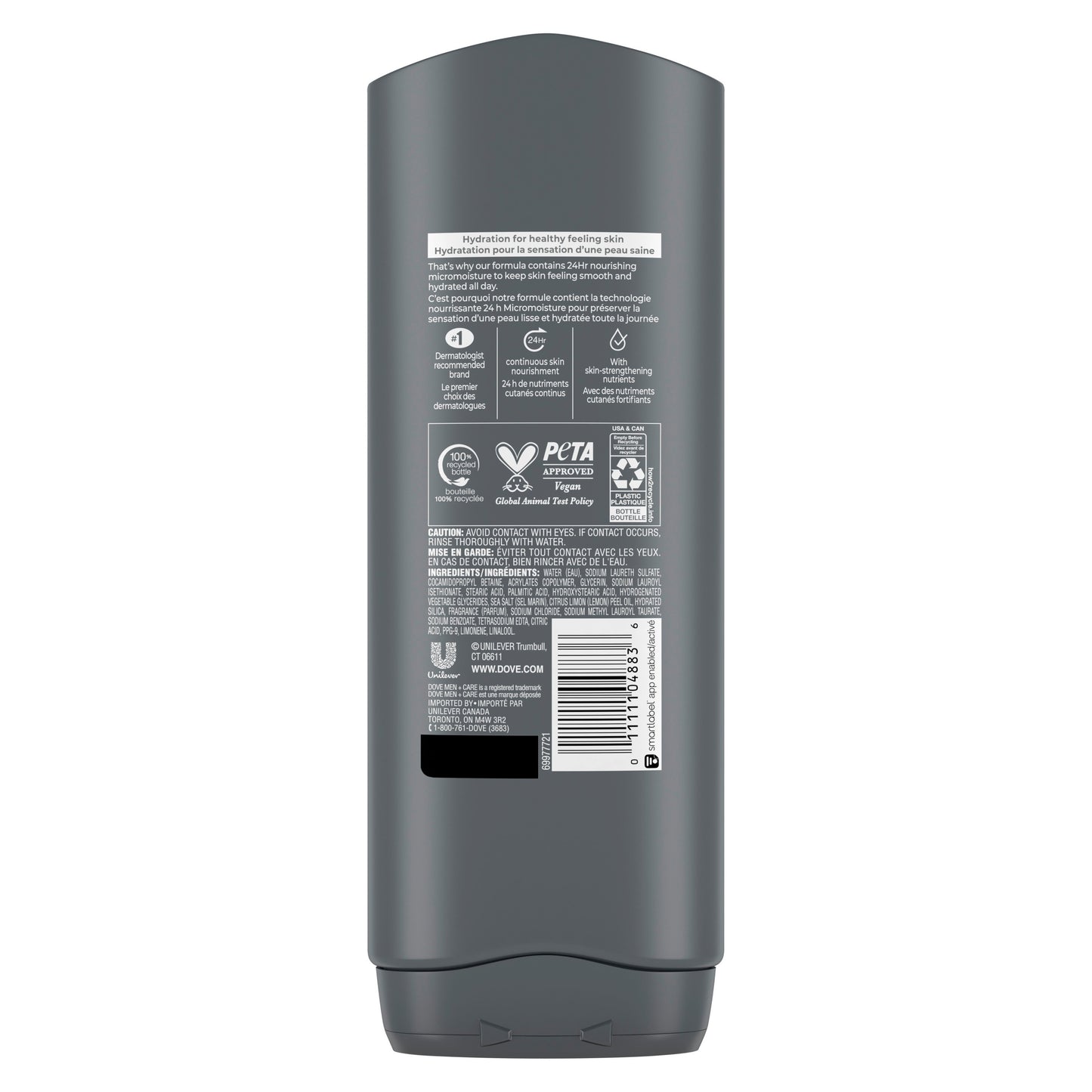 Dove Care Exfoliating  Body Wash - Sea Salt & Citrus