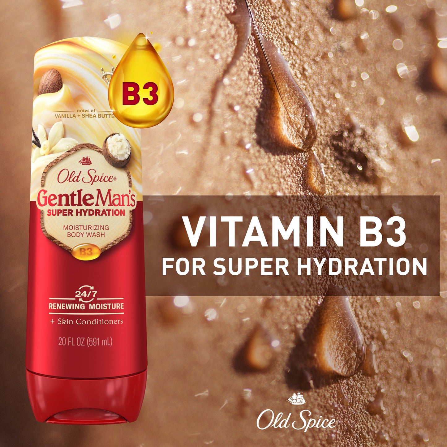 Old Spice GentleMan's Body Wash - Vanilla + Shea Butter