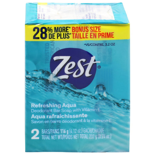 Zest Bar Soap - Refreshing Aqua Bonus Size