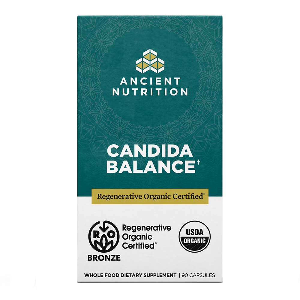 Ancient Nutrition Regenerative Organic Candida Balance Capsules
