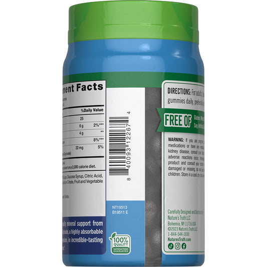 Nature's Truth Magnesium Glycinate Gummies - 200 mg
