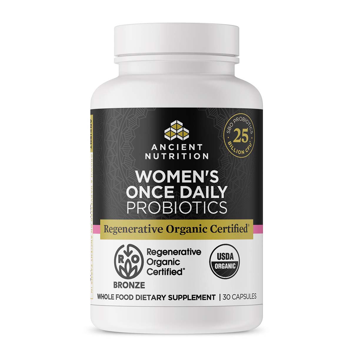 Ancient Nutrition Regenerative Organic Once Daily Women's Probiotics Capsules
