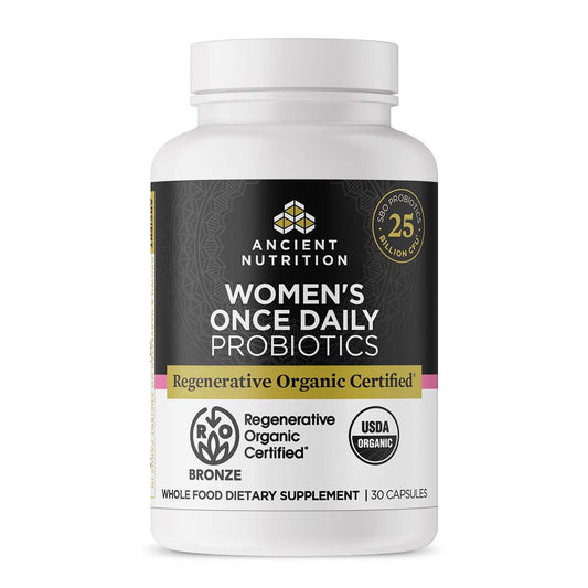 Ancient Nutrition Regenerative Organic Once Daily Women's Probiotics Capsules