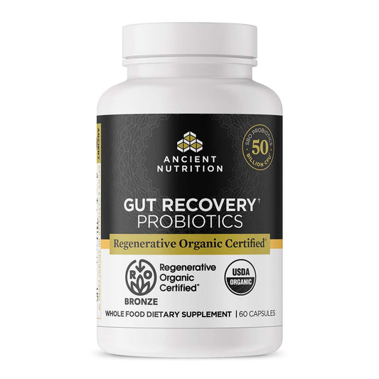Ancient Nutrition Regenerative Organic Gut Recovery Probiotics Capsules
