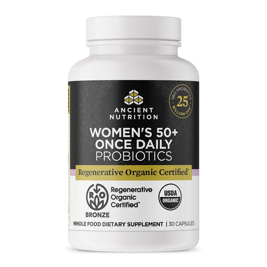Ancient Nutrition Regenerative Organic Once Daily Women's 50+ Probiotics Capsules