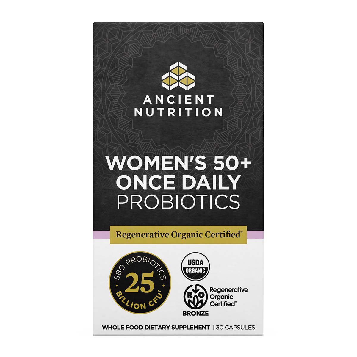 Ancient Nutrition Regenerative Organic Once Daily Women's 50+ Probiotics Capsules