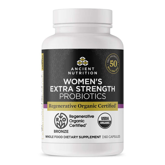Ancient Nutrition Regenerative Organic Women's Extra Strength Probiotics Capsules
