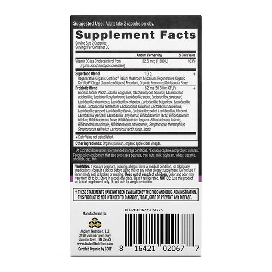 Ancient Nutrition Regenerative Organic Women's Extra Strength Probiotics Capsules
