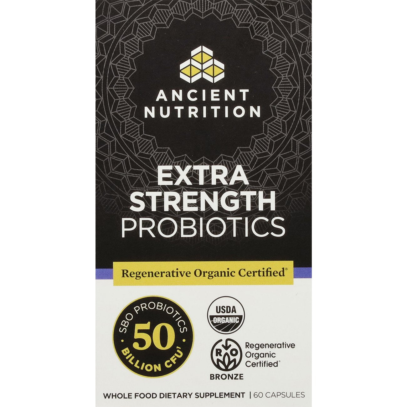 Ancient Nutrition Regenerative Organic Extra Strength Probiotics Capsules