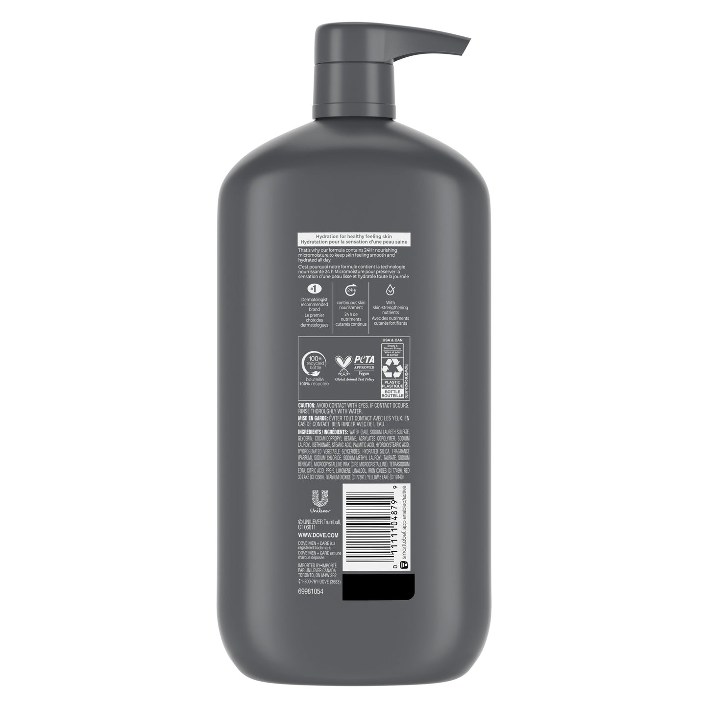 Dove Men+Care Care Exfoliating Deep Clean Body + Face Wash