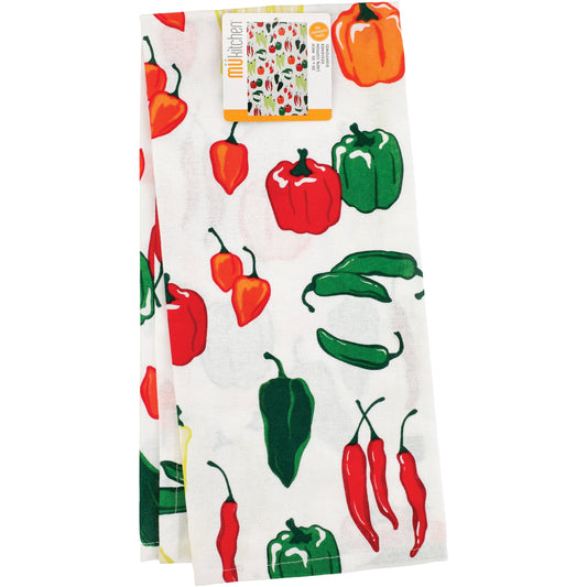MU Kitchen Kitchen Towel - Peppers