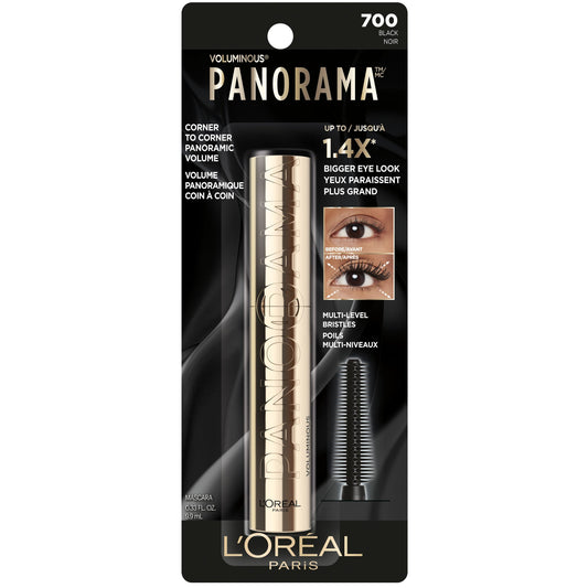 L'Oréal Paris Voluminous Panorama Mascara, Washable, Volumizing Black