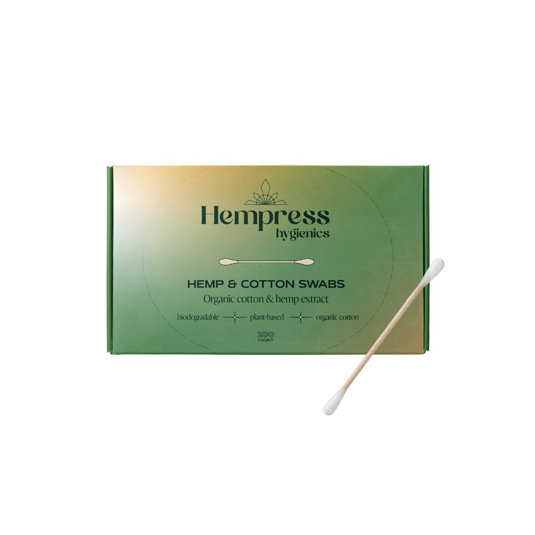 Hempress Hygienics Organic Cotton Cosmetic Ear Swab Buds