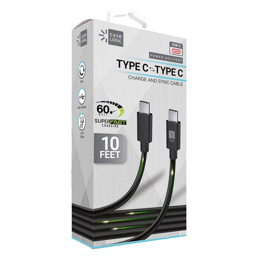 Case Logic USB-C to USB-C Charging Cable - Black