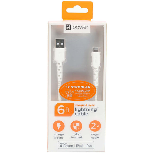 iHome Lighting to USB-A Charging Cable - White