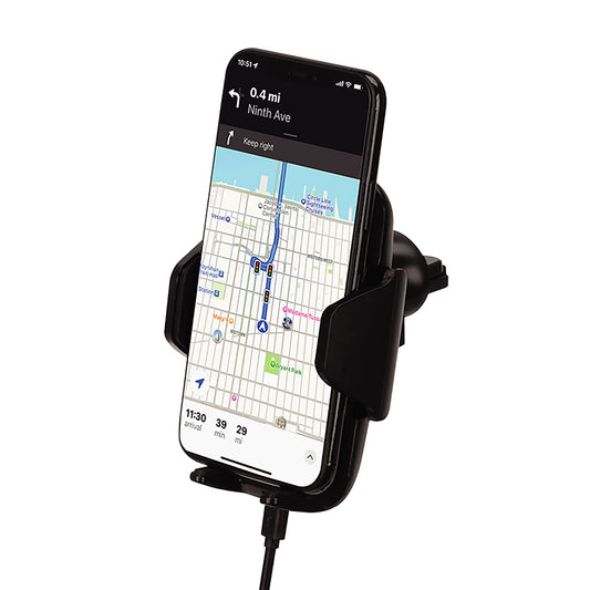 iHome Wireless Charging Car Vent Mount - Black