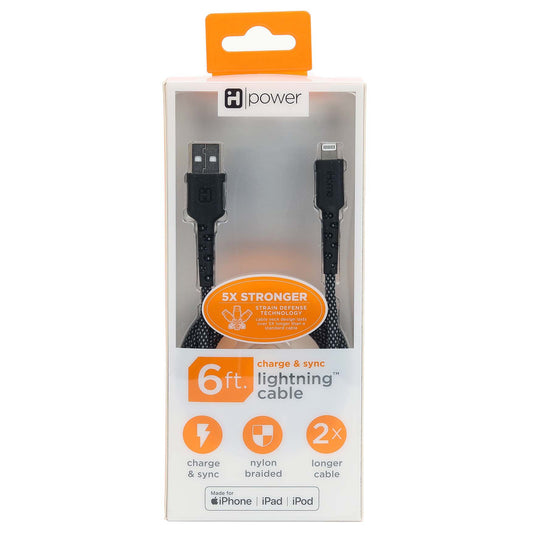 iHome Lighting to USB-A Charging Cable - Black