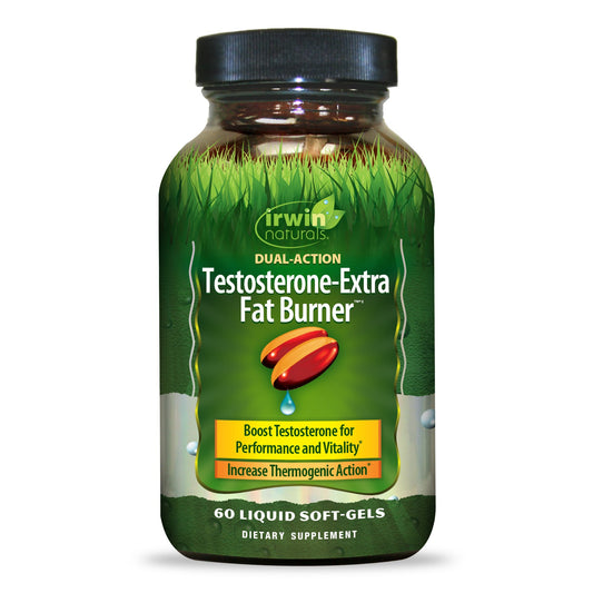 Irwin Naturals Dual Action Testosterone Extra Fat Burner Softgels