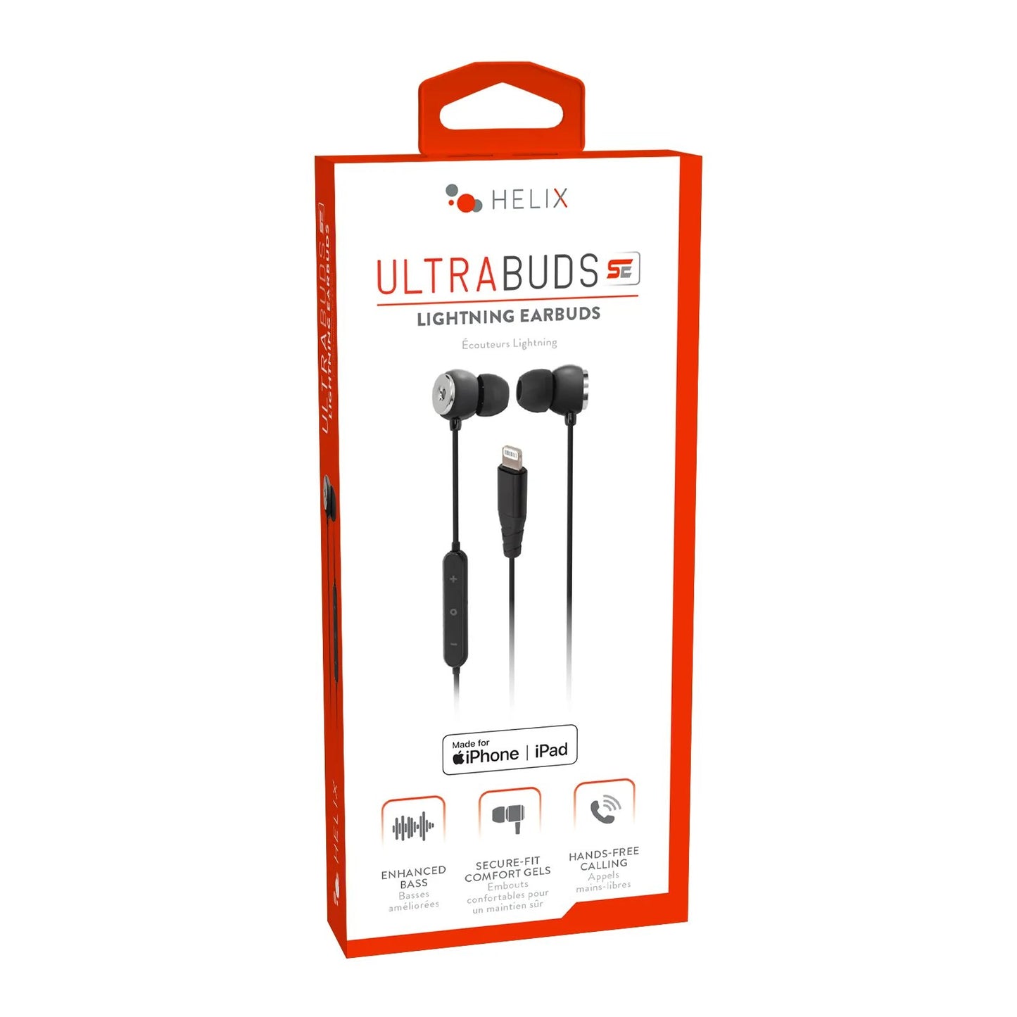 Helix Ultra Lightning Earbuds - Black