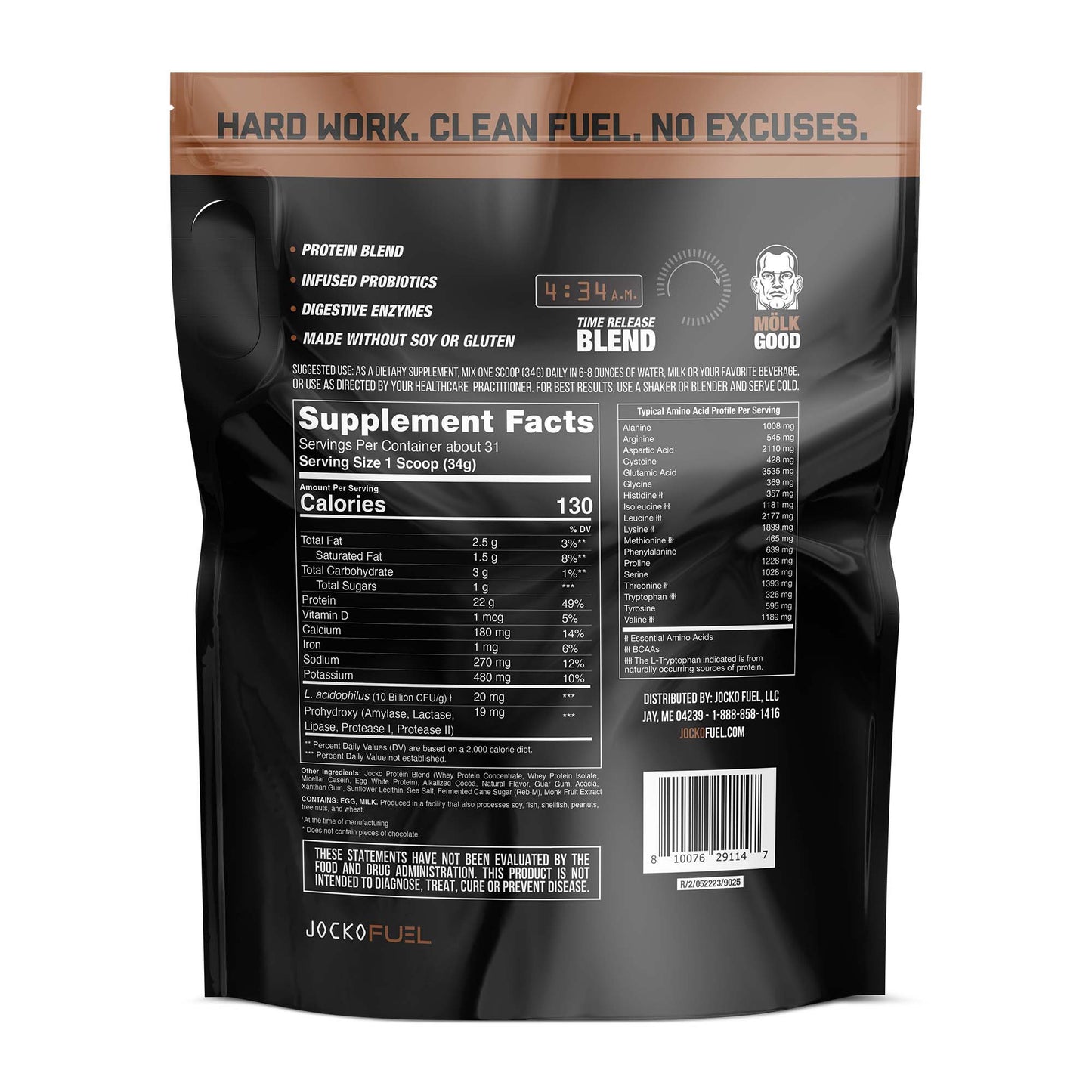 Jocko Mölk 22g Protein Powder - Chocolate
