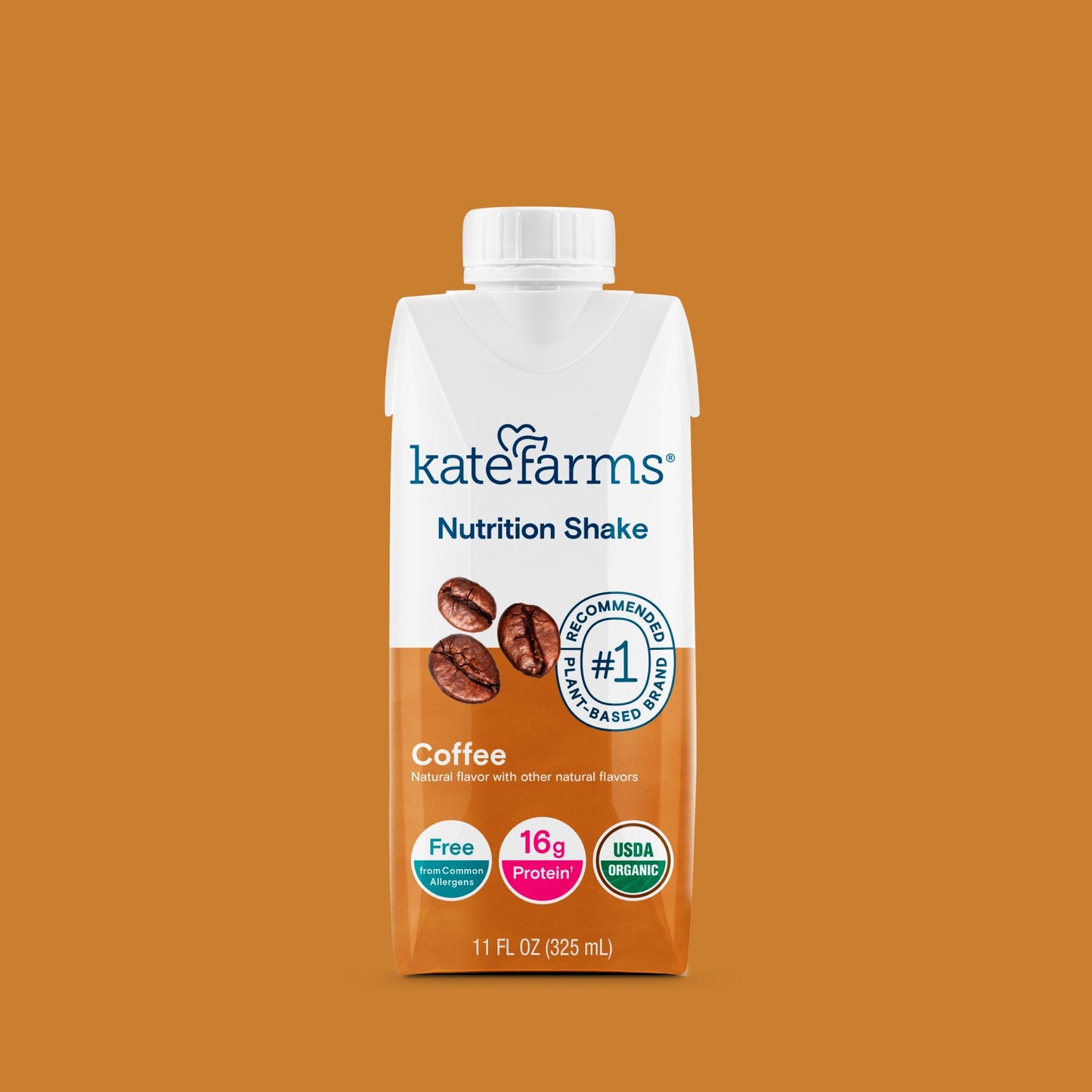 Kate Farms 16g Protein Nutrition Shakes 4 pk Bottles - Coffee