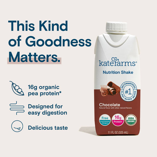 Kate Farms Nutrition Shakes 4 pk - Chocolate