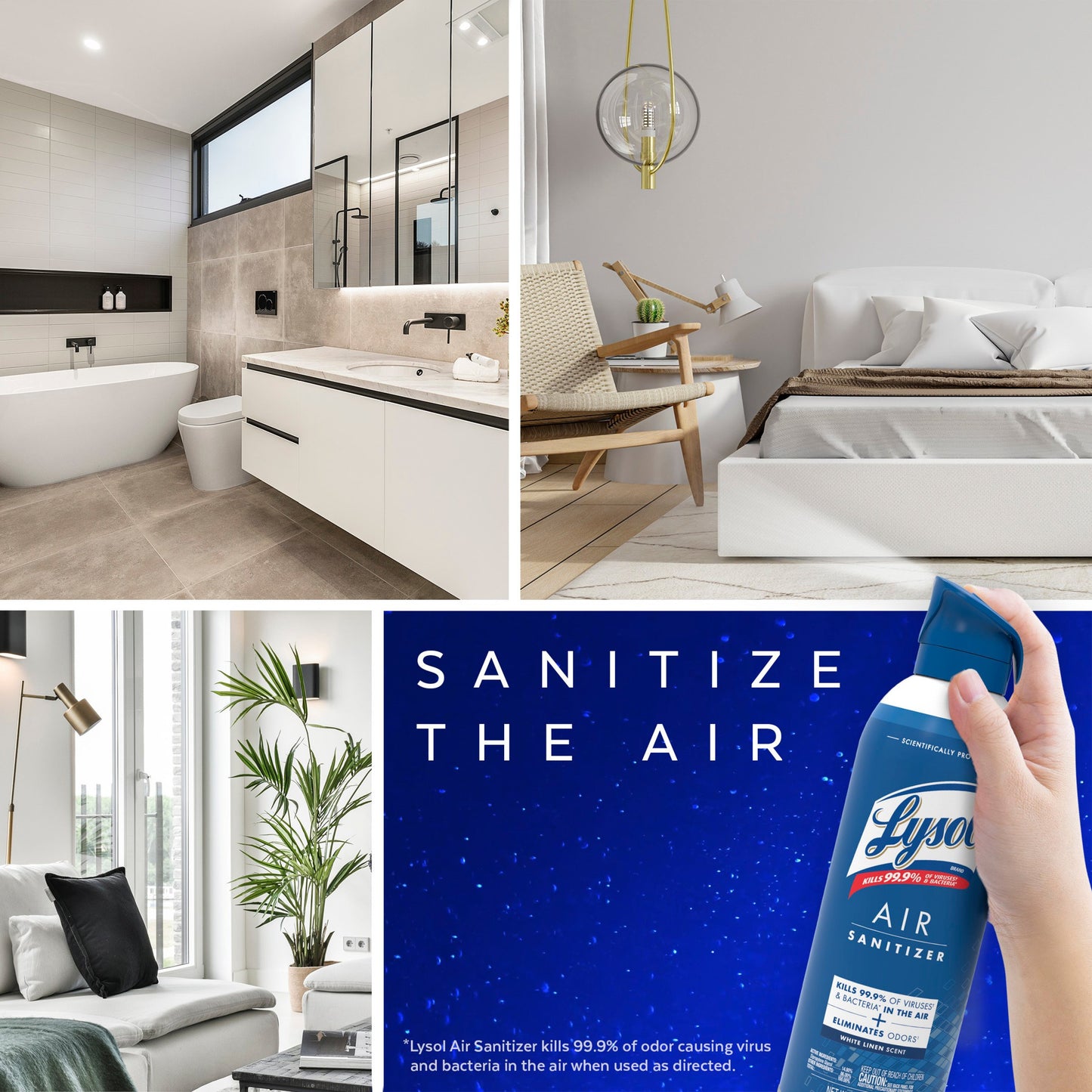 Lysol Air Sanitizer - White Linen