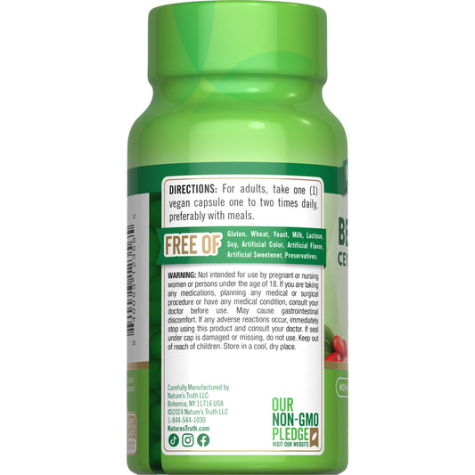 Nature's Truth Berberine Ceylon Cinnamon Complex 2000mg Capsules