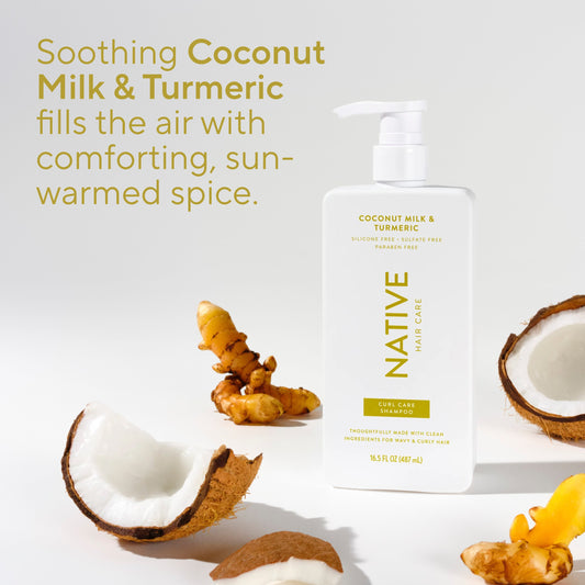 Native Curl Care Shampoo - Coconut Milk & Turmeric