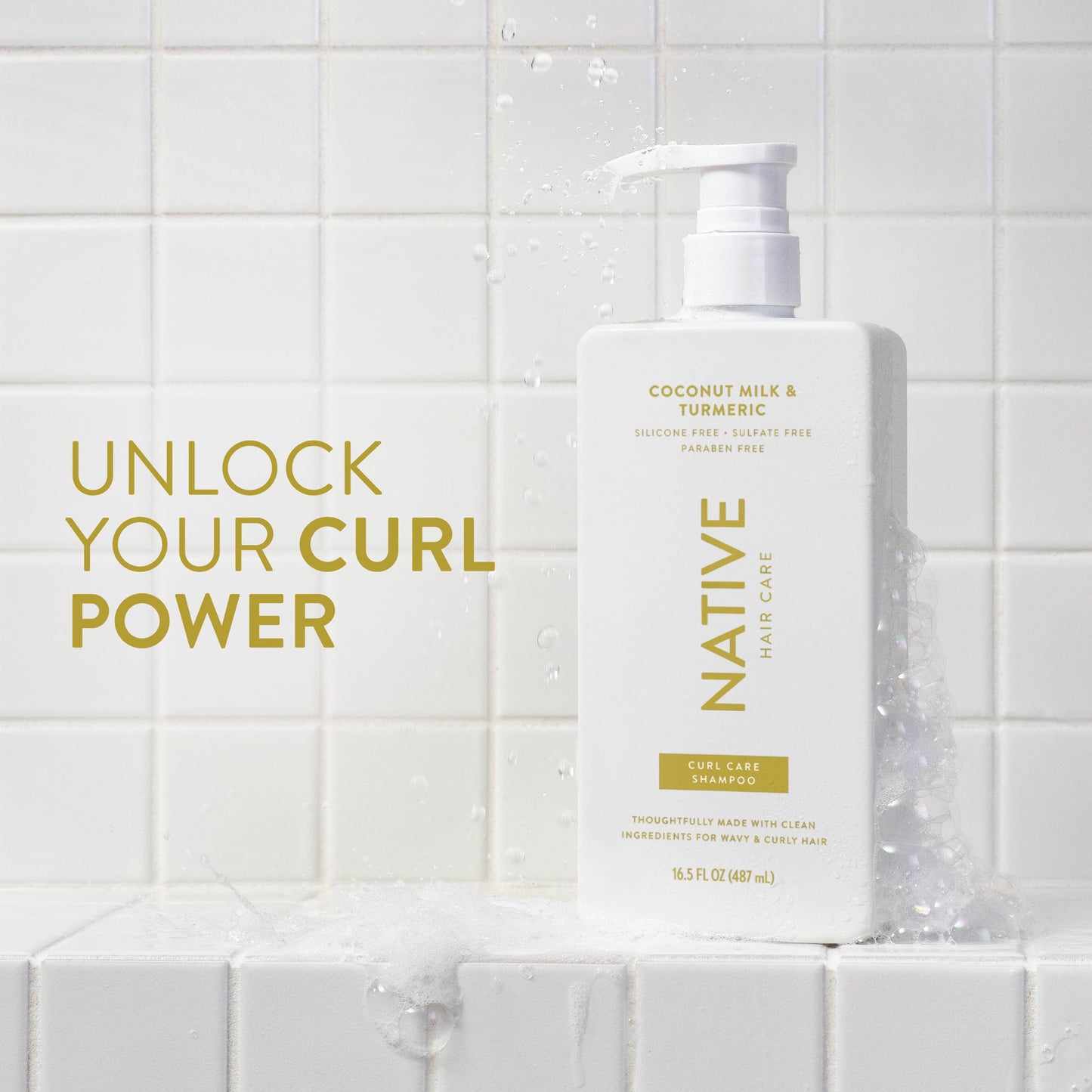 Native Curl Care Shampoo - Coconut Milk & Turmeric