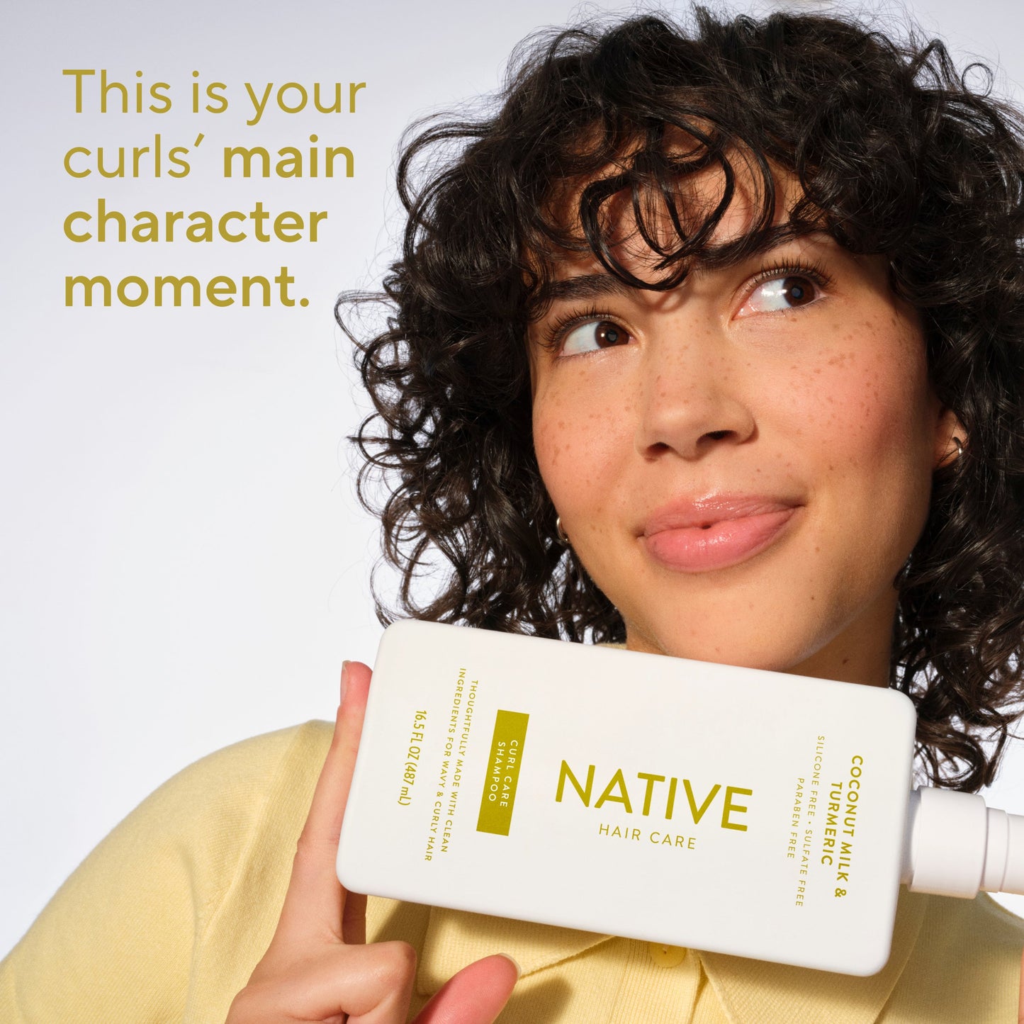 Native Curl Care Shampoo - Coconut Milk & Turmeric