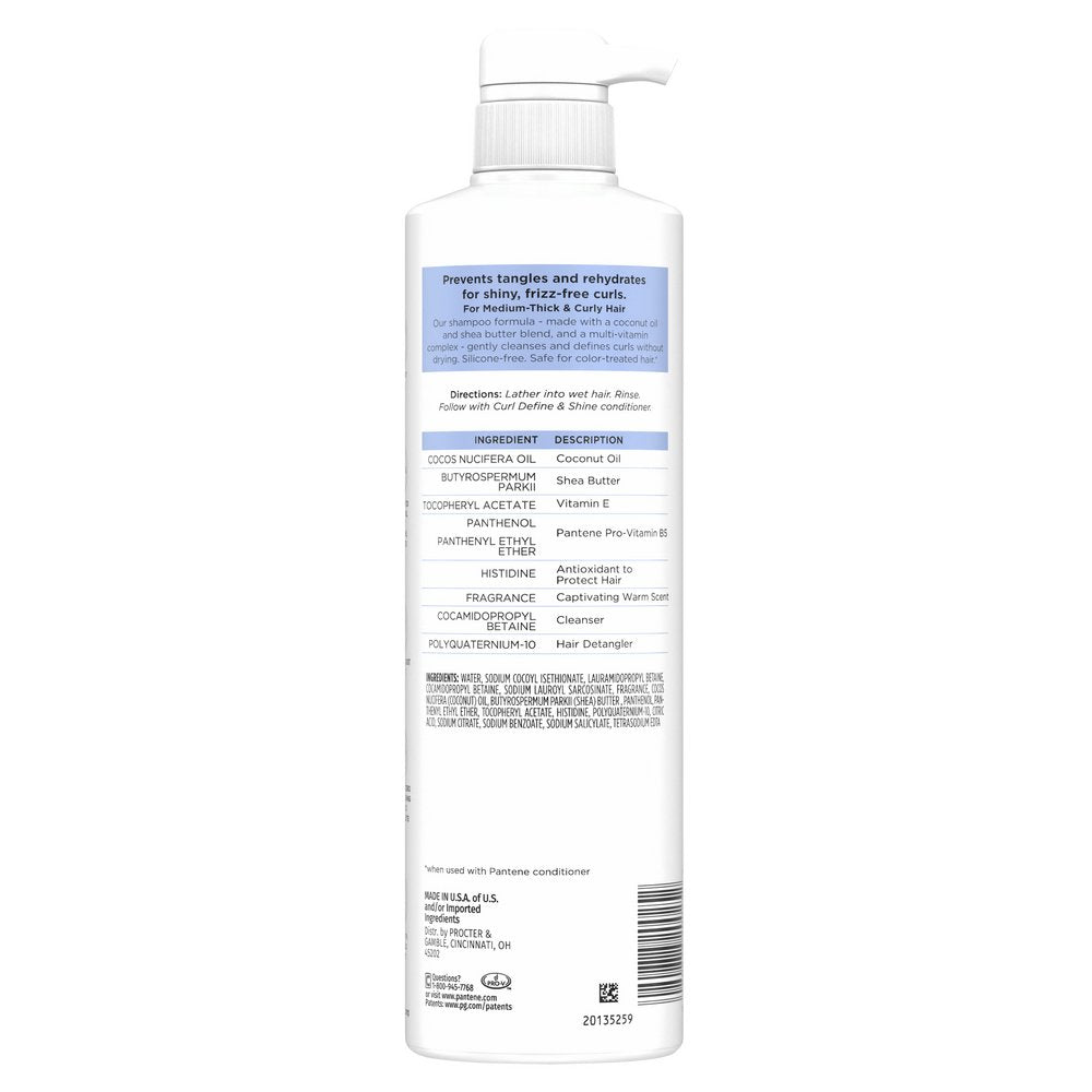 Pantene Curl Define & Shine Coconut + Shea - Shampoo