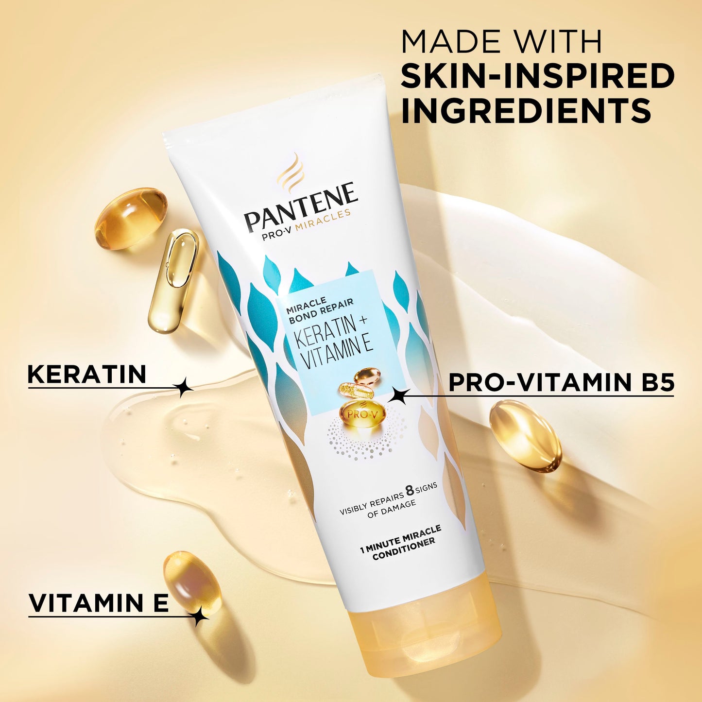 Pantene Miracle Bond Repair Keratin + Vitamin E - Conditioner