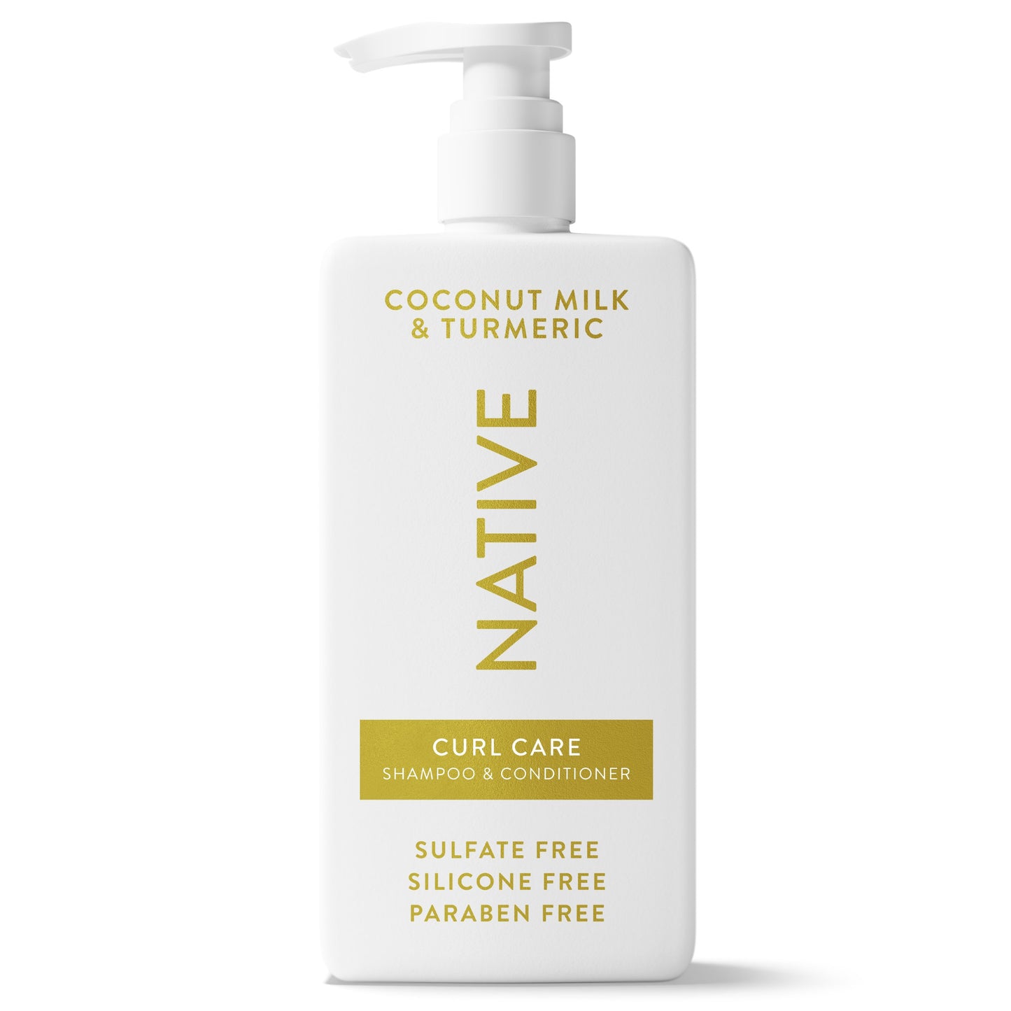Native Curl Care 2in1 Shampoo & Conditioner - Coconut Milk & Turmeric