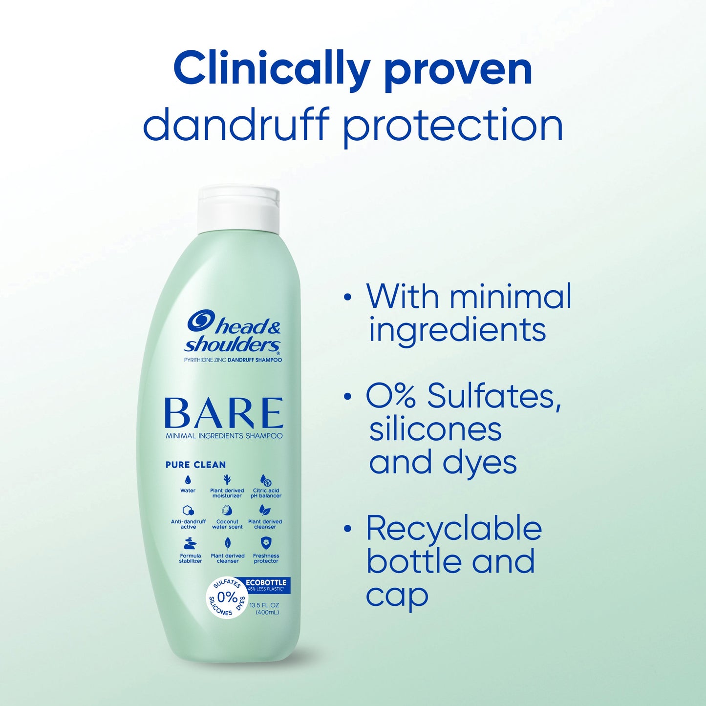 Head & Shoulders Bare Pure Clean Shampoo