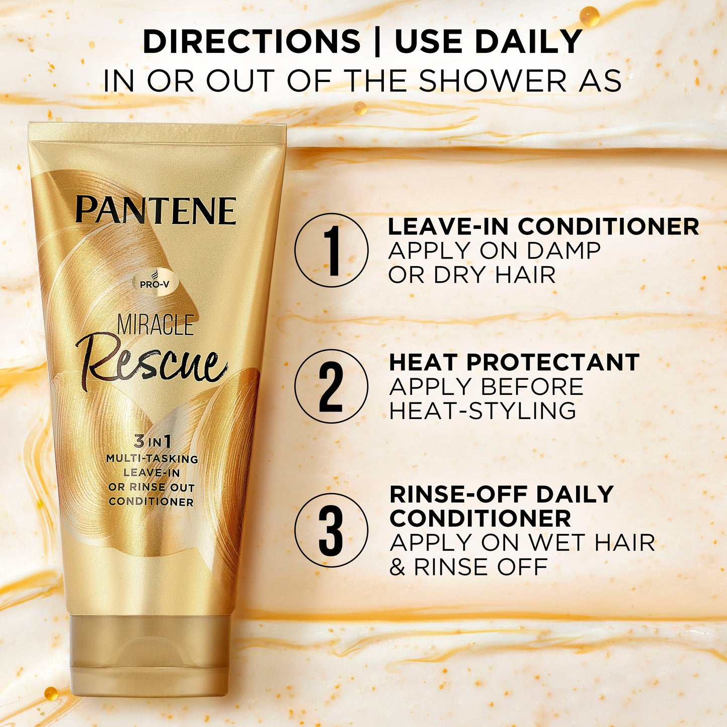 Pantene Miracle Rescue 3 In 1 Multi-Tasking Conditioner