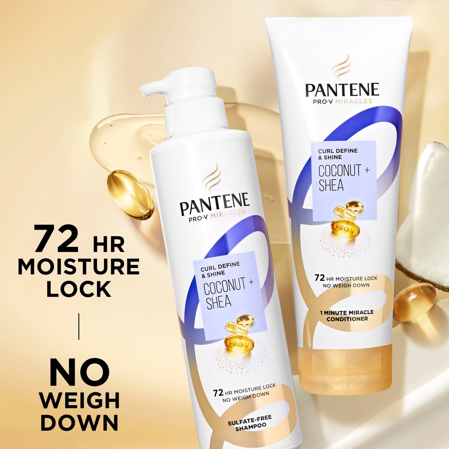 Pantene Curl Define & Shine Coconut + Shea Miracle Conditioner