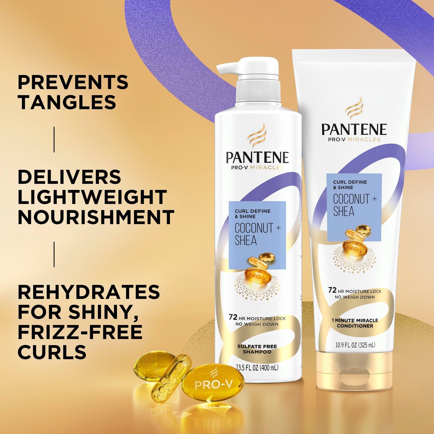 Pantene Curl Define & Shine Coconut + Shea Miracle Conditioner