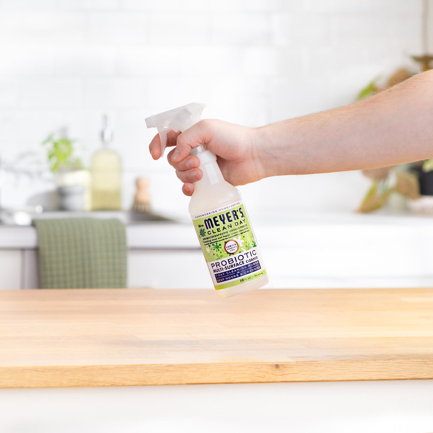 Mrs. Meyer's Clean Day Lemon Verbena Probiotic Multi-Surface Cleaner Spray